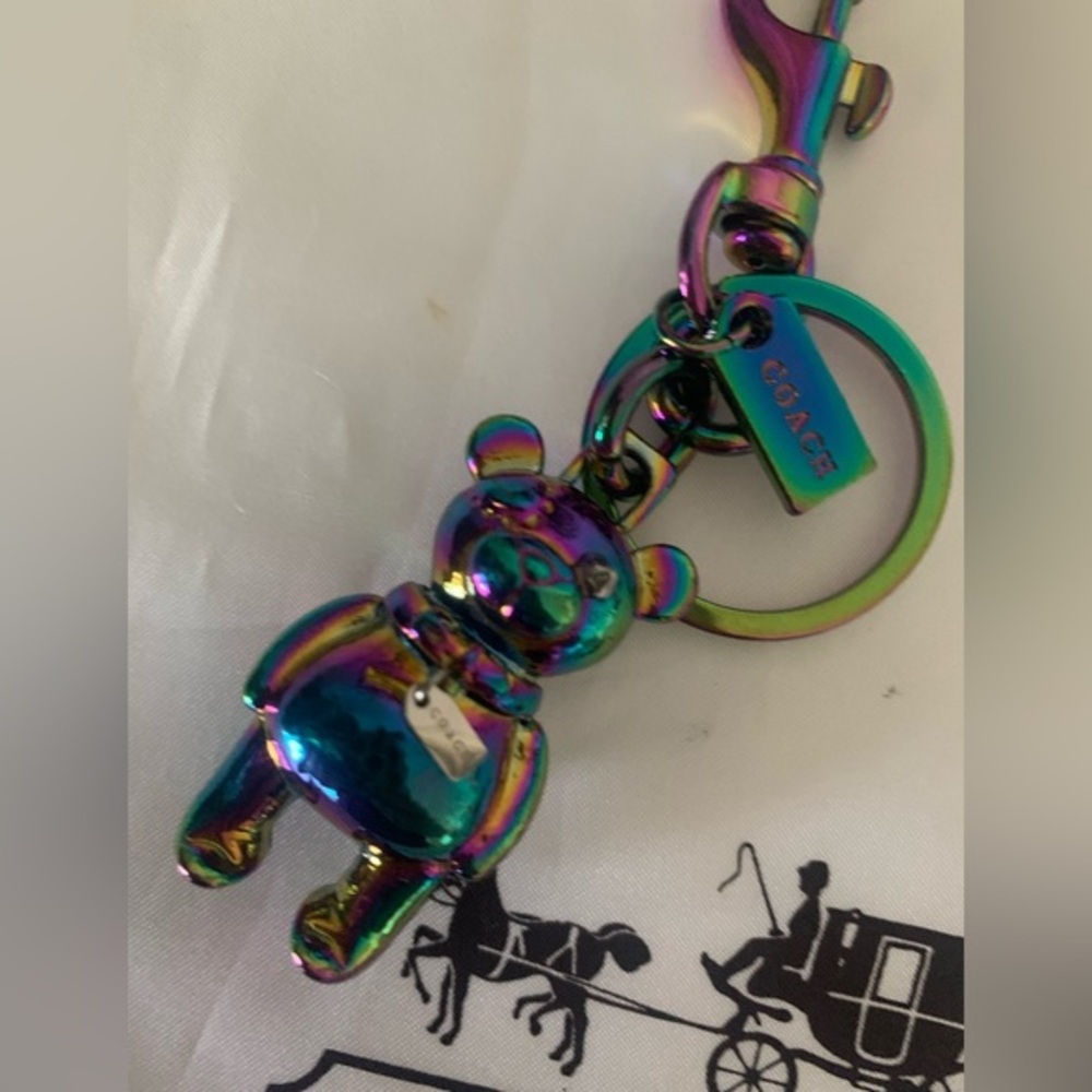 Coach Holograpic /Multicolor Bear Keychain